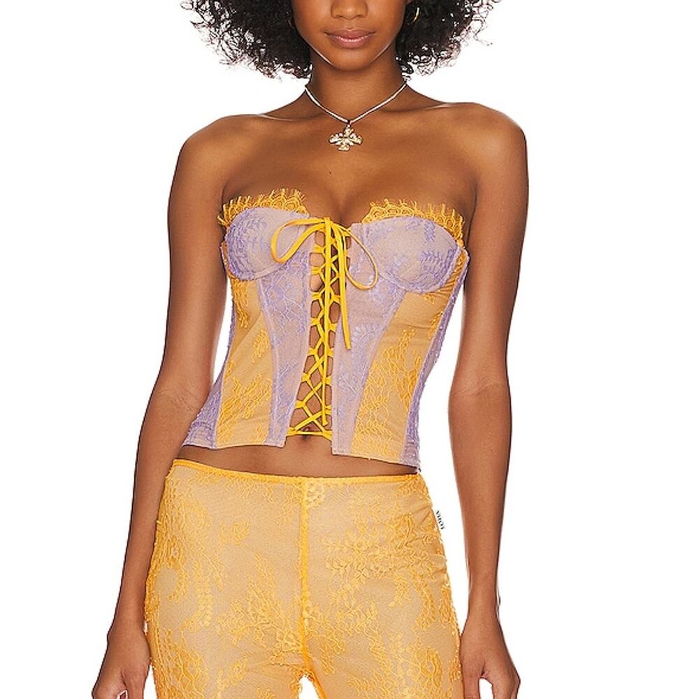Loba Lace Multicolor Carmen Corset Size XS